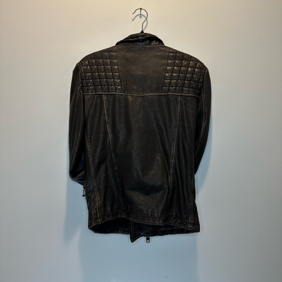 All Saints Forever Leather Jacket - Size S - Picture 4 of 5